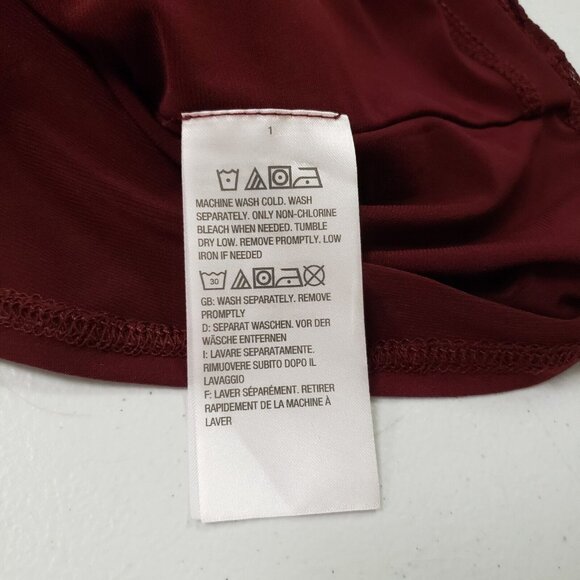 Susan Graver Womens Textured Kimono Set Size 1X Burgundy Stretch Career Church - Picture 9 of 14